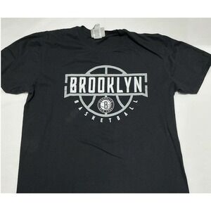 Brooklyn Nets Shirt Mens Large Black Fanatics NBA Basketball Casual